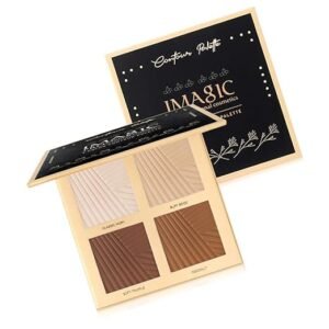 LADY MODEL IMAGIC 4-Color Contour Powder Palette | Sculpt, Define & Highlight | Buildable, Matte Finish for All Skin Tones