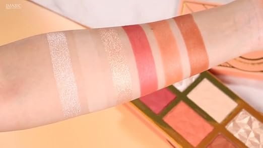 LADY MODEL IMAGIC 6-Shades Face Palette | Customizable Contour, Highlighter & Blusher Kit | Create a Radiant, Glowing Complexion - Image 2