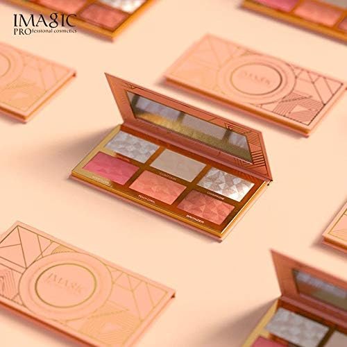 LADY MODEL IMAGIC 6-Shades Face Palette | Customizable Contour, Highlighter & Blusher Kit | Create a Radiant, Glowing Complexion - Image 4