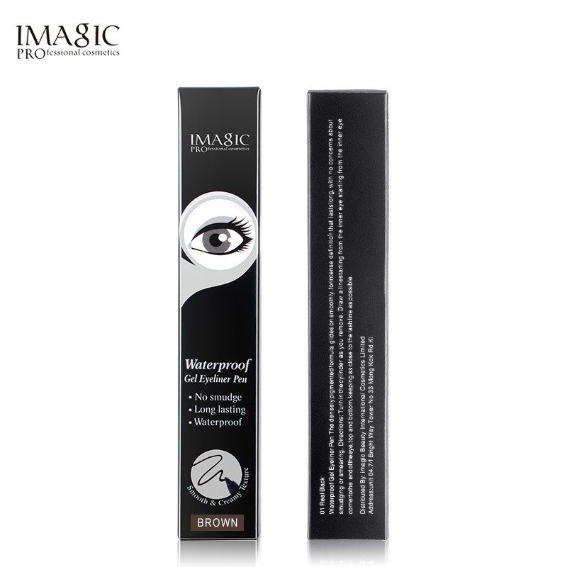 LADY MODEL IMAGIC Waterproof Gel Eyeliner Pen | No Smudge, Long-Lasting, High-Precision Eye Makeup | Black - Image 3